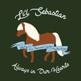 thumbnail image 2 of Lil Sebastian Always in Our Hearts - Funny Mini Horse TV T Shirt - Large - Forest, 2 of 7