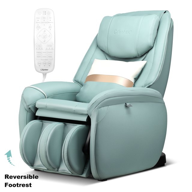 COSTWAY Soothe26 Massage Chair, Full Body Zero Gravity Massage Recliner with SL Track, Waist Heater, Calf Airbag, Automatic Shoulder Detection, Remote Control, Pillow