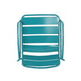 thumbnail image 6 of Tcbosik Set of 2 Outdoor Chairs, Modern Dining Chair, Metal Armchair for Patio, Deck, Garden, Yard, Teal, 6 of 11