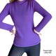 thumbnail image 2 of Qarigey Camisa térmica, ropa de abrigo, suministros para mujer, Top lavable a prueba de frío, lencería larga, ropa interior de invierno al tacto Ropa interior Violeta XXL Qarigey AP013712-07, 2 of 6