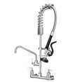 thumbnail image 1 of Grifo de cocina BESTJEEF de montaje en pared con rociador central de 20 cm, 1 of 7