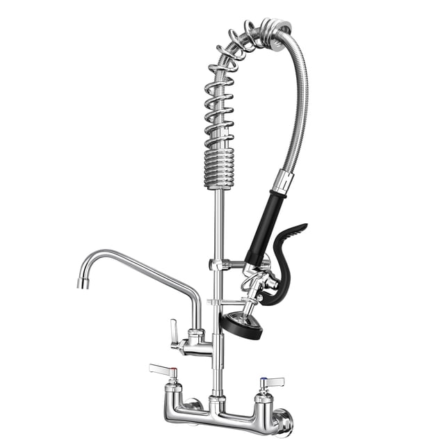 Grifo de cocina BESTJEEF de montaje en pared con rociador central de 20 cm