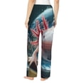 thumbnail image 2 of Bixox Women's Bubbles Axolotl Fantasy Patterned Pajama Pants Loungewear, 2 of 5