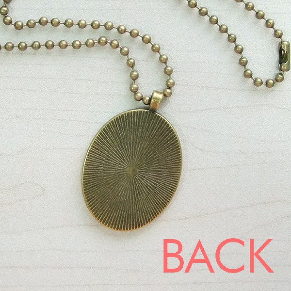 Old Poker Chip Photo Art Deco Fashion Necklace Vintage Chain Bead Pendant Jewelry Collection - image 2 of 3