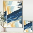 thumbnail image 3 of Designart ' Indigo Panel I ' Glam Modern Framed Canvas, 3 of 3