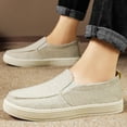 thumbnail image 2 of Men's Shoes Summer Casual Shoes One Foot Stirrup Walking Breathable Soft Bottom Not Tired Feet Old Cloth Shoes Men 7.5 Beige, 2 of 7