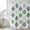 Green, variant on Yellow Orange Moroccan Shower Curtain, Waterproof Shower Curtains for Bathroom, Vintage Boho Geometric Pattern Gray Washable Fabric Bathtub Curtain Set Bath Decor with 12 Hooks 48"x72"