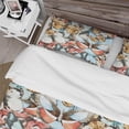 thumbnail image 4 of Designart 'White, Red and Blue and Brown Butterfly Pattern' Animals Duvet Cover Set, 4 of 4