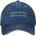 thumbnail image 2 of Make Truth Great Again Hat Vintage Washed Distressed Baseball Cap Golf Dad Hat for Men Women, 2 of 8