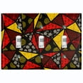 thumbnail image 1 of Metal Light Switch Plate Cover Colorful Safari African Tribal Art Tile Pattern SFR038, 1 of 13