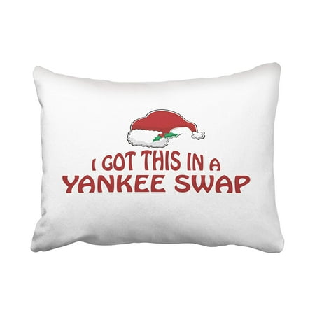 Yankee Swap Gift Ideas 15 ARTJIA Holiday Yankee Swap Gift Pillowcase Throw Pillow Cover 20x30 inches ()