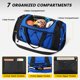 thumbnail image 3 of Bolsa de gimnasio Vorspack para hombre de 53 litros con compartimento para zapatos, color azul, 3 of 7