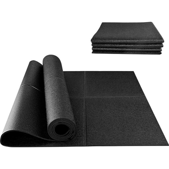 Foldable Rubber Treadmill Mat - Walking Pad Mats For Home Fitness - Bike L