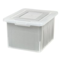 IRIS USA Letter and Legal Size Plastic File Box