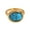 Blue, variant on Women's Oval Gemstone Stainless Steel Ring Personalized High Polished Band Ring Jewelry Comfort Fit Green Size 8