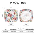 thumbnail image 5 of Cauagu Rose Flowers for Dining Chair Seat Covers,Slipcovers Kitchen Chair Covers Upholstered Chair Seat Cushion Cover Chair Seat Protector-Four Pieces, 5 of 7