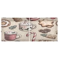 thumbnail image 3 of Holiday Themed Treats Pattern 27"x24" Linen Look Cafe Curtain Set with Privacy and UV Protection, 3 of 8