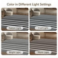 thumbnail image 7 of ODIKA 2'x3' Washable Accent Rug Corridor Contrast Rhythmic Stripe Minimalist Layout Alfombras for Bedroom, Nursery, RV, Pet Friendly, Bedside Mat, 7 of 7