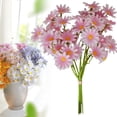 thumbnail image 2 of 1 Bundle Small Artificial Daisy Flowers Bouquet Faux Silk Tiny Daisy Flowers for Wedding Home Garden Vase Decor, Chrysanthemum Bouquet for Home DIY Craft Flowers Decorations, 1Pc(Pink1,10.6x5.5"), 2 of 9