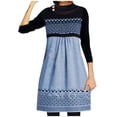 thumbnail image 1 of Vestidos casuales de manga larga con botones y cuello vuelto para mujer de otoño e invierno con bolsillos Fridja  yut2055, 1 of 8