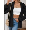 thumbnail image 4 of Weardear Women's Drop Shoulder Knit Cardigan 2024 Fall Long Sleeve Casual Loose Knit Outwear Coat, 4 of 5