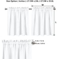 thumbnail image 6 of Christmas Small Panel Tiers Curtains Santa Claus Window Treatment Rustic County Short Sheer Curtains for Small Half,28"X36",2Panels, 6 of 6