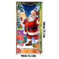 Christmas Door Cover Santa Themed Hanging Banner for Front Door