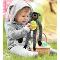 thumbnail image 7 of DolliBu Super Soft Long-Arm Black Bear with Yellow Easter Egg Plush - Perfect Wildlife Stuffed Animals for Easter Basket, Cute Easter Egg Stuffed Animal Spring Toys for Girls, Boy, Baby - 21 Inches, 7 of 7