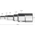 thumbnail image 2 of Llave de montaje escalonada, Llave escalonada universal con vaso cuadrado de 1/2" para Sanitarios y Radiadores Trinquete Radiador de calefacción para grifo Broca escalonada, 2 of 5