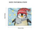 thumbnail image 3 of Autua Penguin Hat Scarf Canvas Wall Art For Living Room Office 20x16in, 3 of 6