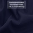 thumbnail image 3 of Unique Bargains Brushed Microfiber Fitted Sheet Mattress Protector Wrink Resistant Solid Cover Navy Blue Queen, 3 of 10