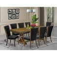 thumbnail image 4 of Luxe by East West Furniture 9 piece Dining Table Set a Dining Table and 8 Linen Fabric Dining room Chairs, 4 of 6