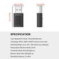 thumbnail image 4 of Bluetooth 5.0 Portable USB Bluetooth Transmitter Wireless Audio Receiver By PULMCheerger, 4 of 8