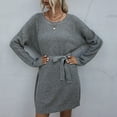 thumbnail image 2 of Aoochasliy Womens Sweaters Pullover Solid Color Loose Large Size Long Pulsets, 2 of 9