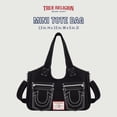 thumbnail image 2 of Bolso tipo cartera True Religion para mujer, poliéster y algodón, color negro, 2 of 7