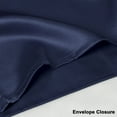thumbnail image 3 of PiccoCasa 1 Pc 19 Momme Silk Pillowcase for Hair and Skin, Standard Navy, 3 of 8