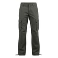 thumbnail image 7 of Women's Cargo Pants, Straight Leg Solid Trousers with Multi Pockets, Casual Long Pants for Work Outdoor Hiking Wear | VerBelle,Army Green L, 7 of 7