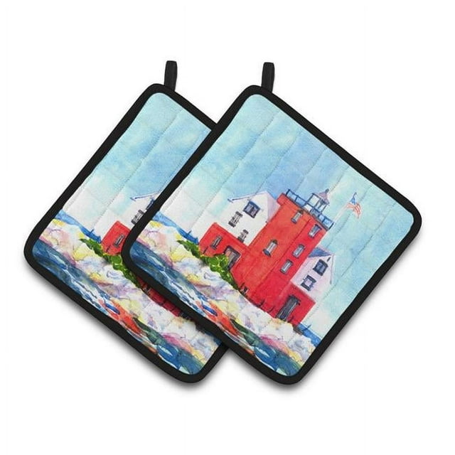 Carolines Treasures 6137PTHD Le Phare sur les Rochers Abrite une Paire de Porte-Pots