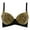 Gold, variant on Punk Dancing Performance Gold Metallic Rivets Studded Strappy Bra Women Gold L