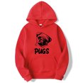 thumbnail image 3 of Chandail Imprimé Hip hop pug pour Hommes et Femmes (Blanc, 2TG), 3 of 10
