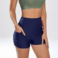 thumbnail image 2 of TOWED22 Womens Swim Shorts Solid Tankini Bottoms Swimsuit Bottoms(Navy,XL), 2 of 5