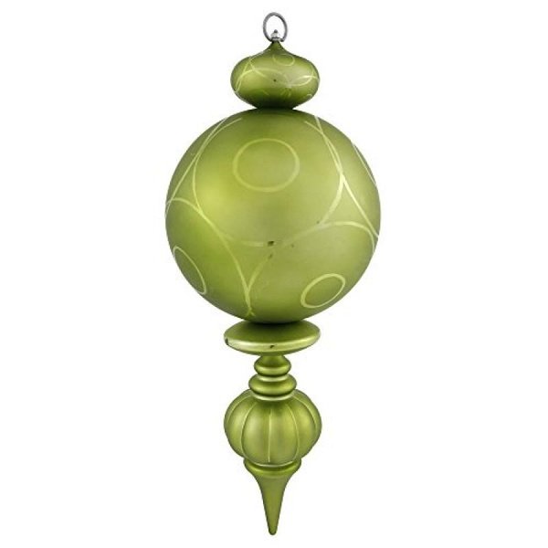 Vickerman 21" UV Lime Mat Brillant Boule Finial