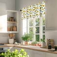 thumbnail image 5 of Farmhouse Valances for Windows Country Yellow Sunflowers Green Plam Leaves Botanical Valance Curtains Rod Pocket Bathroom Small Window Treatments for Kitchen Living Room Bedroom, 42"x12", 5 of 7