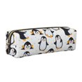 thumbnail image 1 of Balery Cute Penguins Estuche de Lápices de Cuero Impreso, Estuche para Suministros de Arte, Estuche de Lápices con Cremallera, Estuche de Almacenamiento de Papelería, 1 of 7