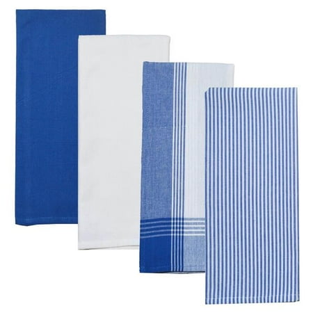

Dunroven House RVARTYCH Variety Kitchen Towel Chambray & White - Set of 4