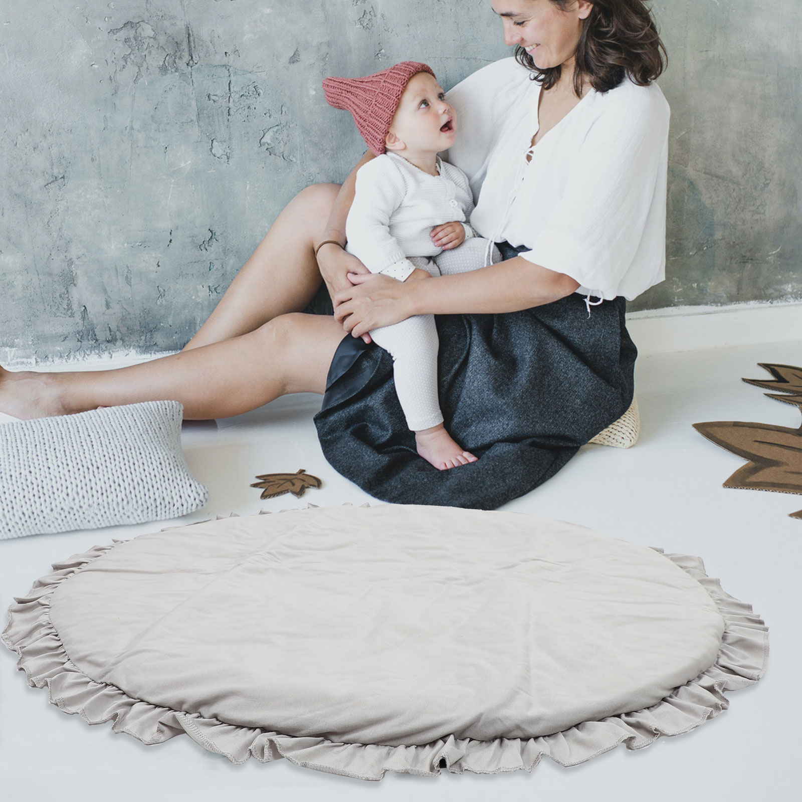LEORX 1Pcs Infant Rug for Home Interior 39.30X39.30X1.97In