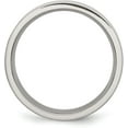 thumbnail image 3 of Chisel Stainless Steel Polished 6.2mm Flat Band - Ring Size 10.5, 3 of 8