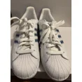 thumbnail image 4 of USED Ad-id-as Superstar II White BlueBird MetalSilver Mens Size 12, 4 of 6