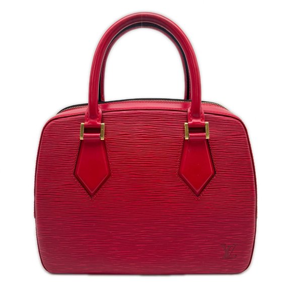 Pre-Owned LOUIS VUITTON Epi Sablon Castilian Red M52047 Handbag Calf Leather Women's