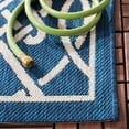 thumbnail image 5 of SAFAVIEH Courtyard Finian Distressed Geometric Indoor/Outdoor Area Rug Navy/Light Beige, 8' x 11', 5 of 10